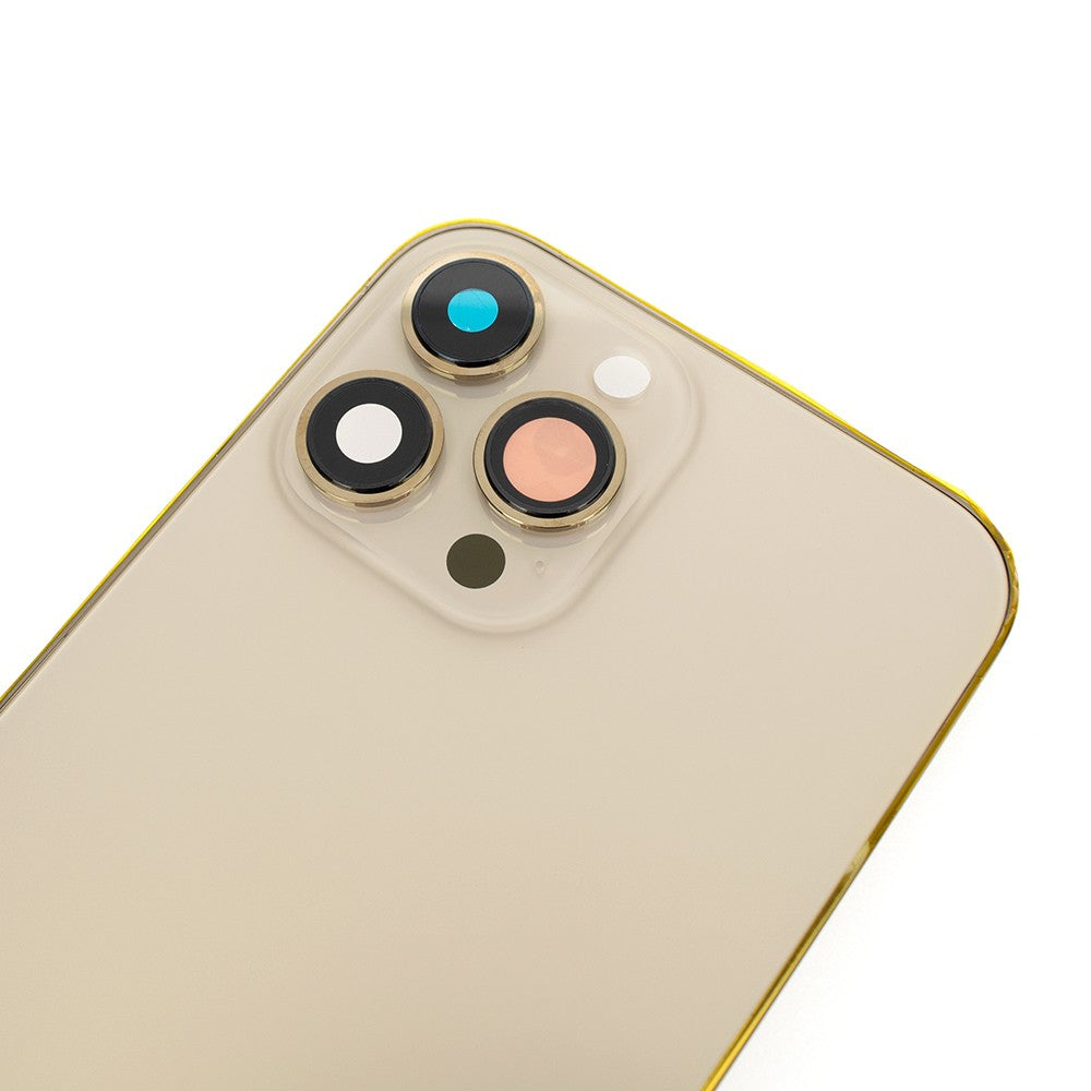 Rear Housing for iPhone 13 Pro Max (NO LOGO)-Gold Rear Housing for iPhone 13 Pro Max (NO LOGO)-Gold
